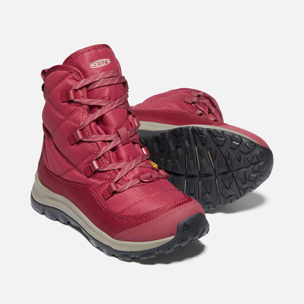 Botas de Invierno Keen Mexico Rojos - Mujer Terradora Ii Waterproof - VH8351940